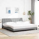 sengeramme uden madras Hanko 200x200 cm stof lysegrå