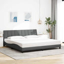 sengeramme uden madras Hanko 200x200 cm stof mørkegrå