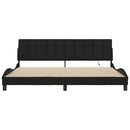 sengeramme uden madras Hanko 200x200 cm stof sort