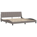 sengeramme uden madras Hanko 200x200 cm stof gråbrun