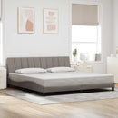sengeramme uden madras Hanko 200x200 cm stof gråbrun