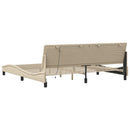 sengeramme uden madras Hanko 200x200 cm stof cremefarvet