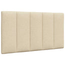 seng med madras Hanko 90x190 cm stof cremefarvet