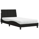 seng med madras Hanko 100x200 cm stof sort