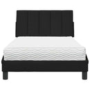 seng med madras Hanko 100x200 cm stof sort