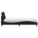 seng med madras Hanko 100x200 cm stof sort