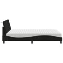 seng med madras Hanko 120x200 cm stof sort