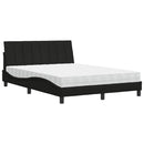 seng med madras Hanko 140x190 cm stof sort