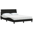 seng med madras Hanko 140x190 cm stof sort