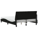 seng med madras Hanko 140x190 cm stof sort