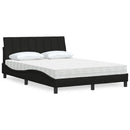 seng med madras Hanko 140x190 cm stof sort
