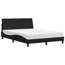 seng med madras Hanko 140x200 cm stof sort