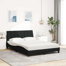 seng med madras Hanko 140x200 cm stof sort
