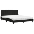 seng med madras Hanko 160x200 cm stof sort