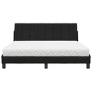 seng med madras Hanko 160x200 cm stof sort