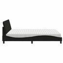 seng med madras Hanko 160x200 cm stof sort