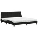 seng med madras Hanko 180x200 cm stof sort
