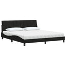 seng med madras Hanko 180x200 cm stof sort
