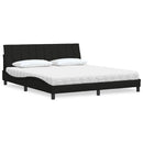seng med madras Hanko 180x200 cm stof sort