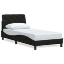 sengeramme uden madras 80x200 cm stof sort