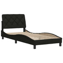 sengeramme uden madras 80x200 cm stof sort