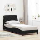 sengeramme uden madras 80x200 cm stof sort