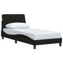 sengeramme uden madras 90x190 cm stof sort