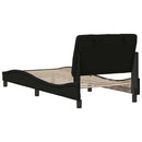 sengeramme uden madras 90x200 cm stof sort
