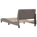 Sengeramme uden madras Taupe 100x200 cm Stof