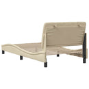 Sengeramme uden madras Creme 100x200 cm Stof