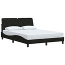 Sengeramme uden madras Sort 120x200 cm Stof