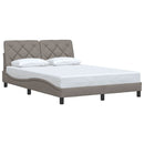 Sengeramme uden madras Taupe 120x200 cm Stof