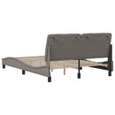 Sengeramme uden madras Taupe 120x200 cm Stof