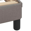 Sengeramme uden madras Taupe 120x200 cm Stof