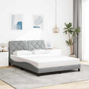 sengeramme uden madras 140x190 cm stof lysegrå