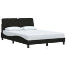sengeramme uden madras 140x190 cm stof sort