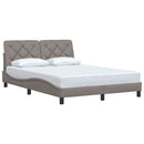 sengeramme uden madras 140x190 cm stof gråbrun