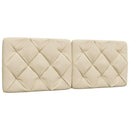 sengeramme uden madras 140x190 cm stof cremefarvet