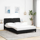 sengeramme uden madras 140x200 cm stof sort
