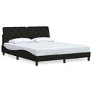 sengeramme uden madras 160x200 cm stof sort