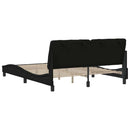 sengeramme uden madras 160x200 cm stof sort