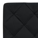sengeramme uden madras 160x200 cm stof sort