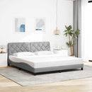 sengeramme uden madras 180x200 cm stof lysegrå