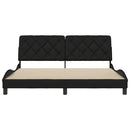 sengeramme uden madras 180x200 cm stof sort