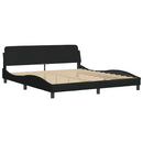 sengeramme uden madras 180x200 cm stof sort