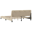 sengeramme uden madras 180x200 cm stof cremefarvet