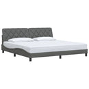 sengeramme uden madras 200x200 cm stof mørkegrå
