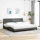 sengeramme uden madras 200x200 cm stof mørkegrå