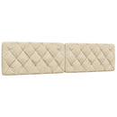 sengeramme uden madras 200x200 cm stof cremefarvet