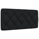 Sengeramme med LED uden madras 100x200 cm stof sort